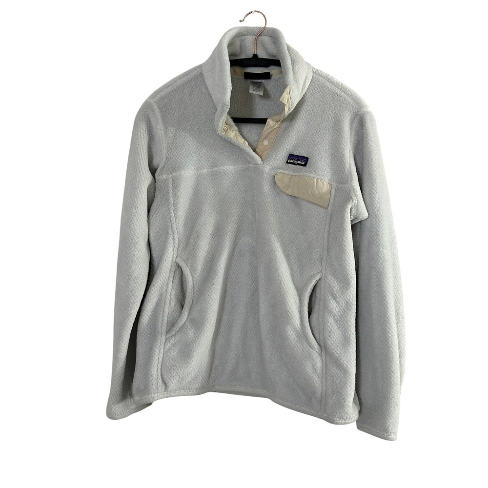 Patagonia Womens‎ Re-Tool Snap-T Fleece Pullover Jacket Gray Medium 25442